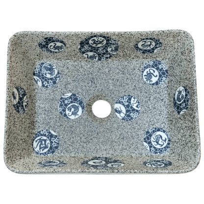 Umyvadlo Na Desku Vícebarevné Obdélník 46X35,5X13 Cm Keramika