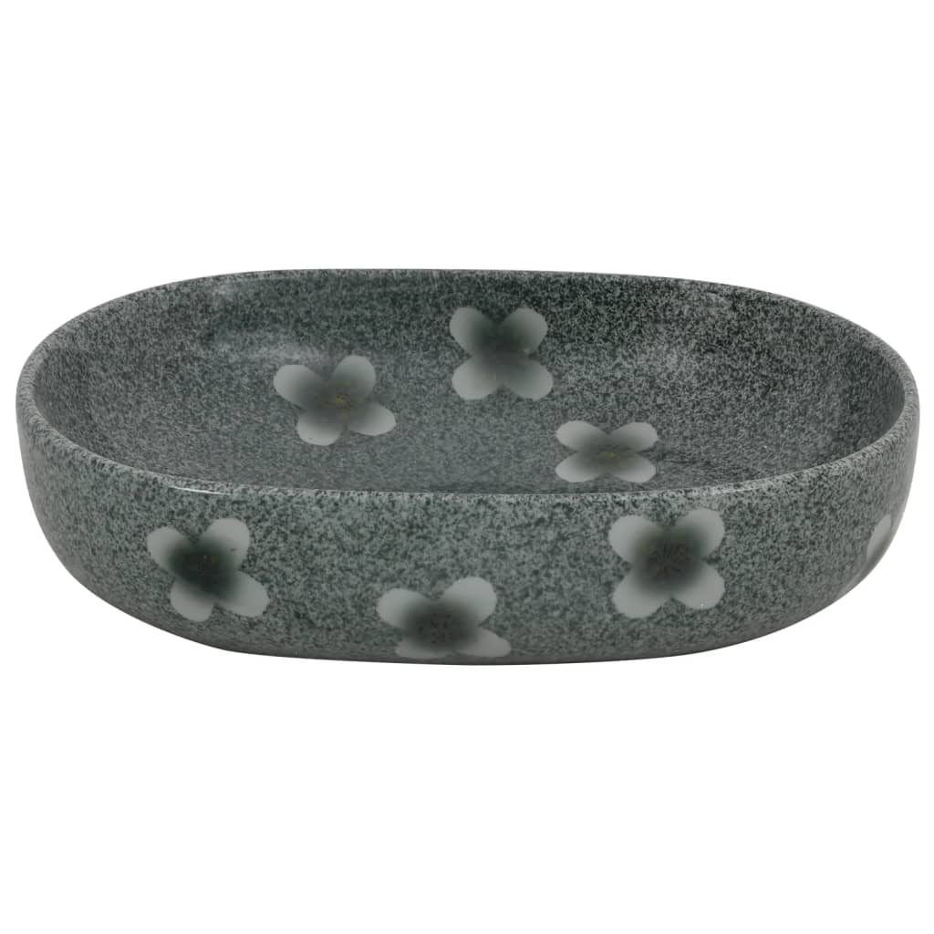 Umyvadlo Na Desku Modré Oválné Keramika