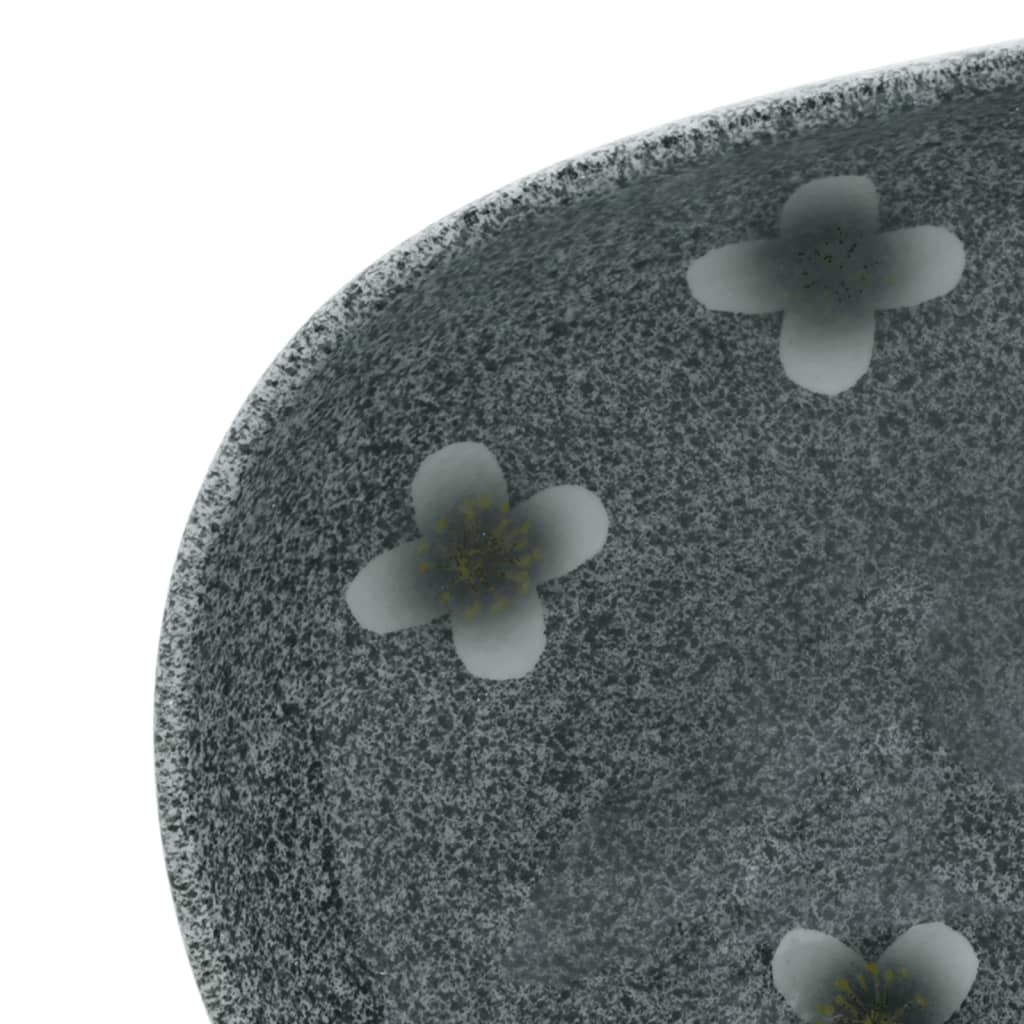 Umyvadlo Na Desku Modré Oválné Keramika