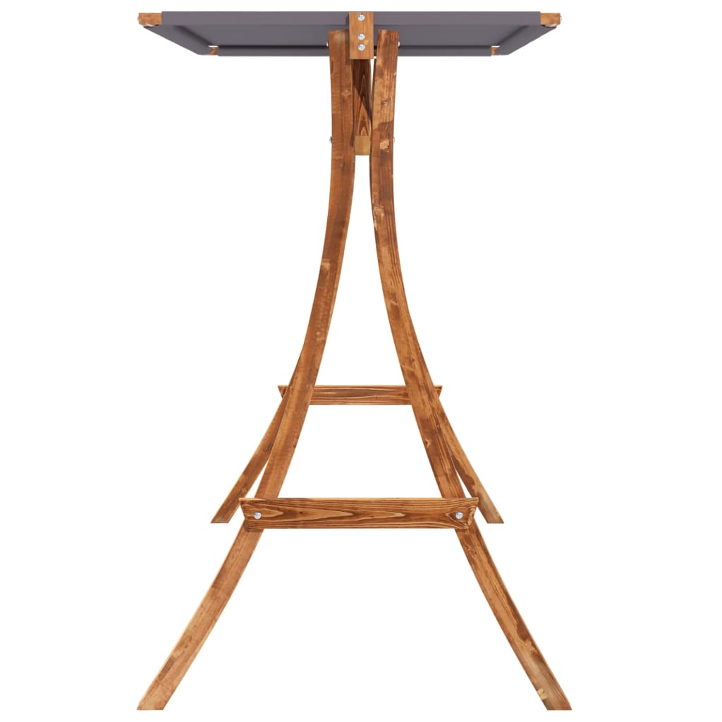 Zahradní Houpačka Se Stříškou Masivní Smrk S Teakovou Úpravou