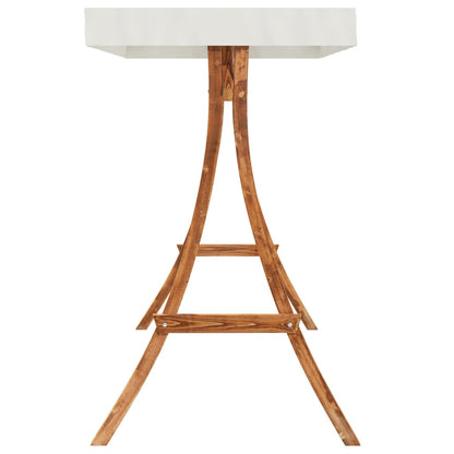 Zahradní Houpačka Se Stříškou Masivní Smrk S Teakovou Úpravou