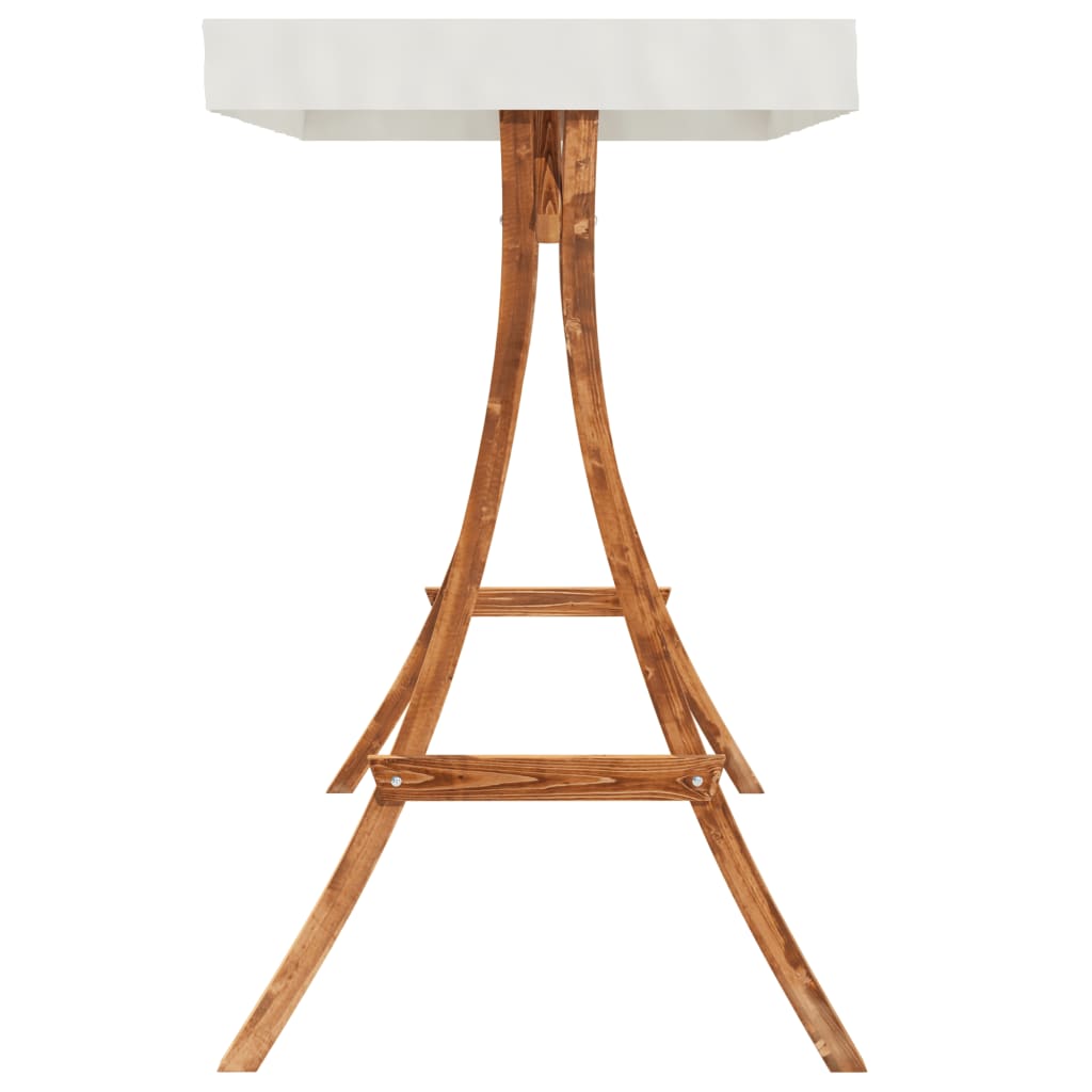 Houpací Závěsné Křeslo S Poduškou A Stříškou Masivní Smrk