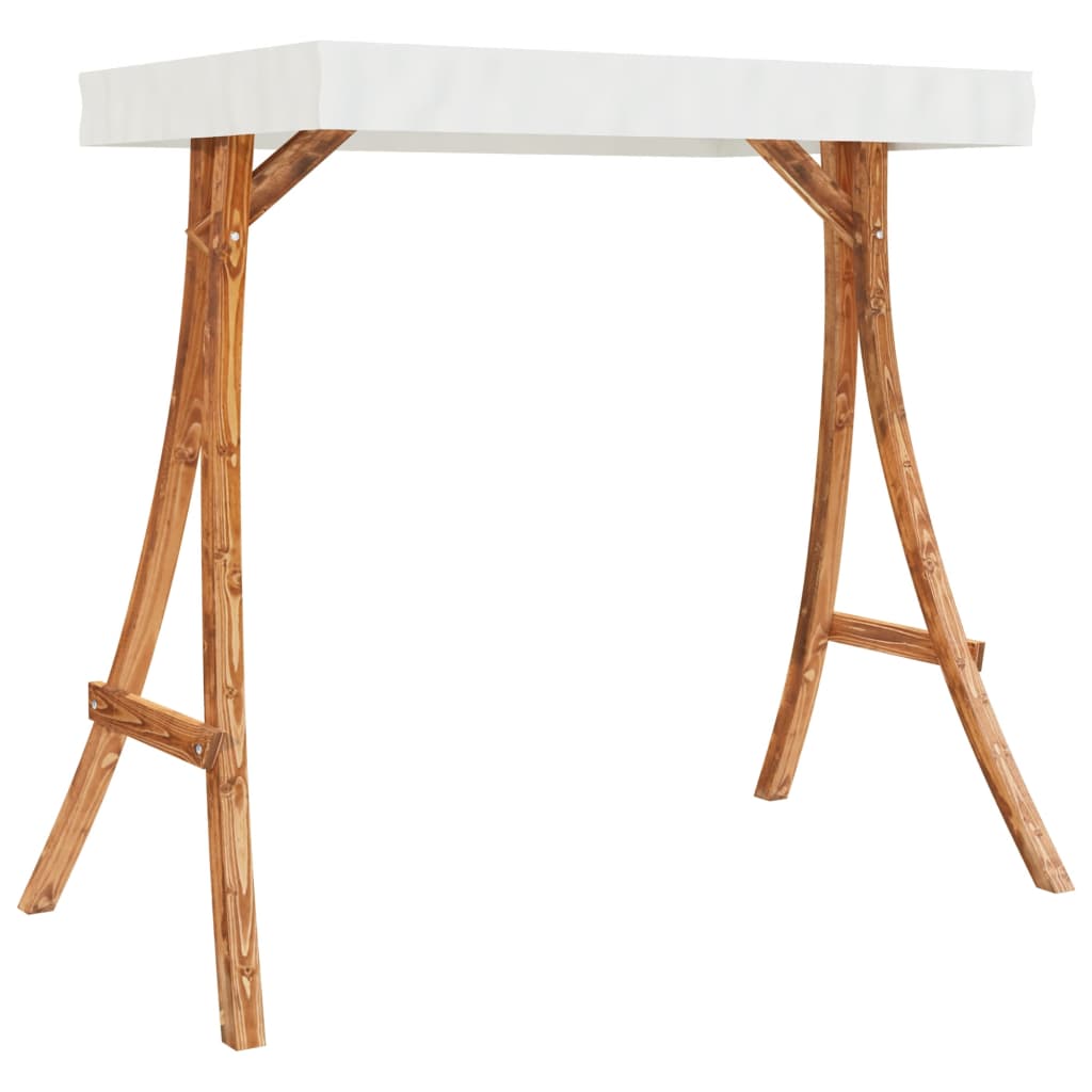 Houpací Závěsné Křeslo S Poduškou A Stříškou Masivní Smrk