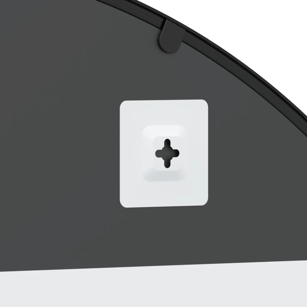 Nástěnné Zrcadlo Černé Oblouk Železo