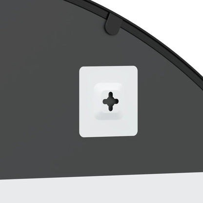 Nástěnné Zrcadlo Černé Oblouk Železo