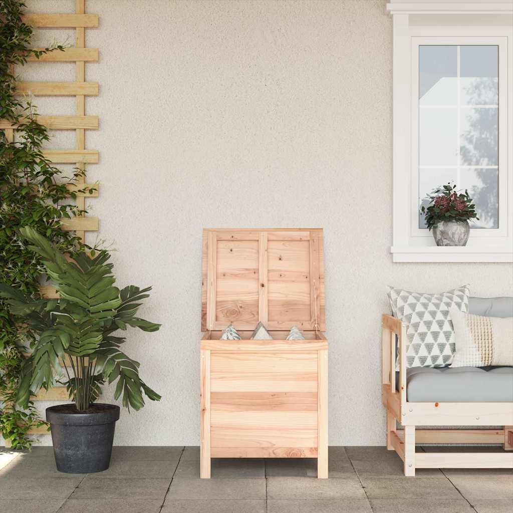 Zahradní Úložný Box Hnědý 50X49X56,5 Cm Masivní Jedlové Dřevo