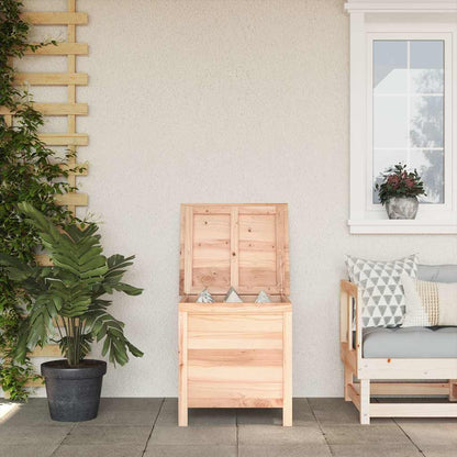 Zahradní Úložný Box Hnědý 50X49X56,5 Cm Masivní Jedlové Dřevo