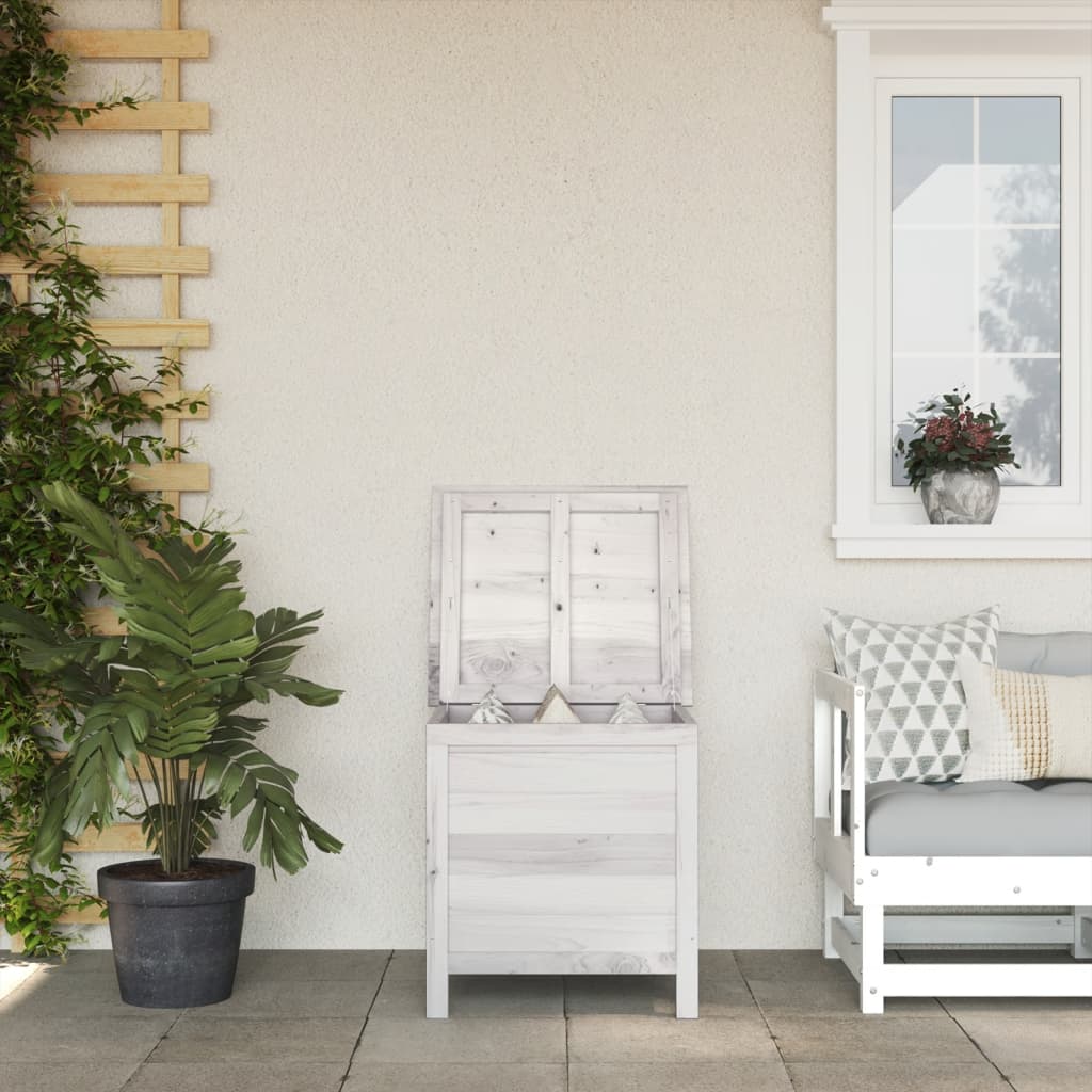 Zahradní Úložný Box Hnědý 50X49X56,5 Cm Masivní Jedlové Dřevo