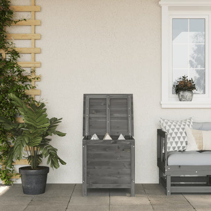 Zahradní Úložný Box Hnědý 50X49X56,5 Cm Masivní Jedlové Dřevo
