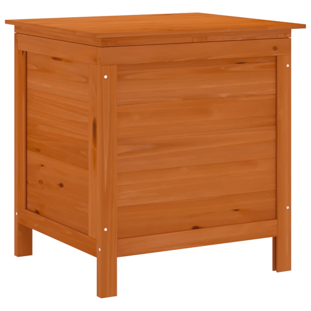 Zahradní Úložný Box Hnědý 50X49X56,5 Cm Masivní Jedlové Dřevo