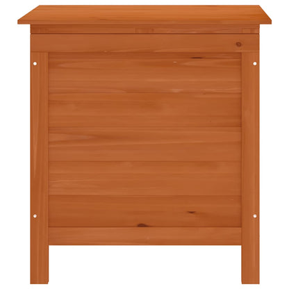 Zahradní Úložný Box Hnědý 50X49X56,5 Cm Masivní Jedlové Dřevo