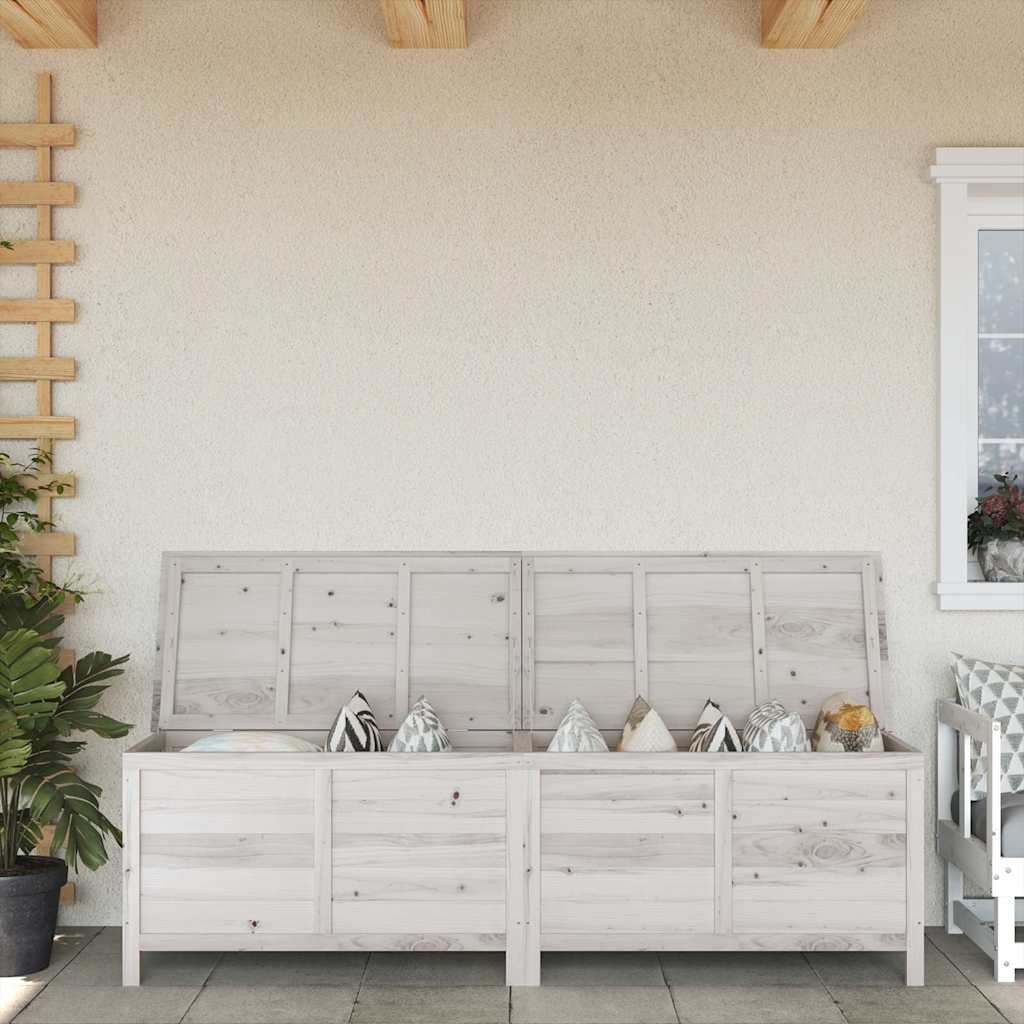 Zahradní Úložný Box Hnědý 50X49X56,5 Cm Masivní Jedlové Dřevo