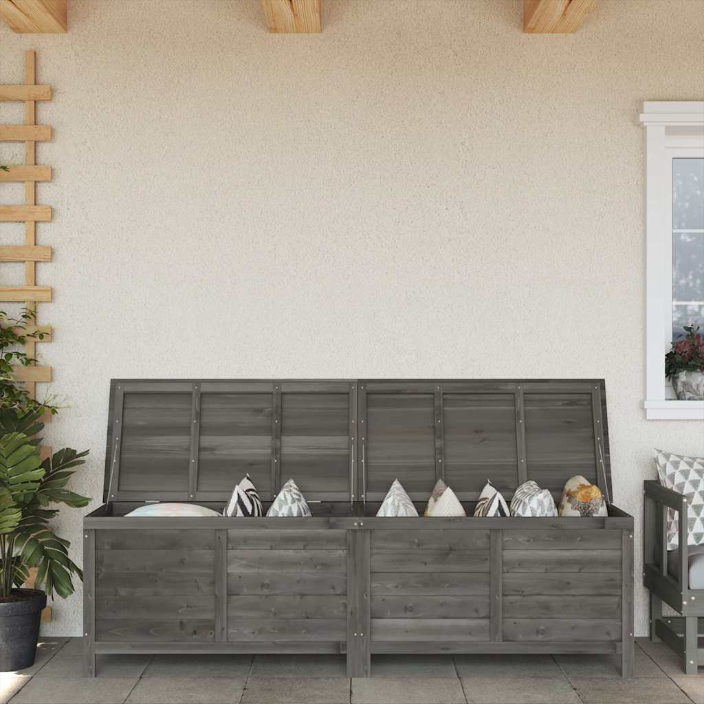 Zahradní Úložný Box Hnědý 50X49X56,5 Cm Masivní Jedlové Dřevo
