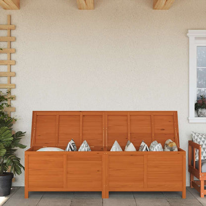 Zahradní Úložný Box Hnědý 50X49X56,5 Cm Masivní Jedlové Dřevo