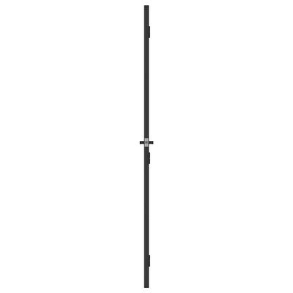 Interiérové Dveře Úzké Černé 76X201,5 Cm Tvrzené Sklo A Hliník