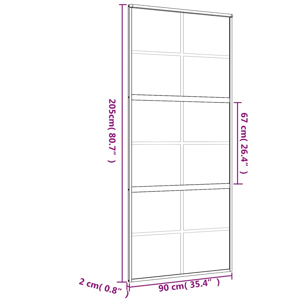 Posuvné Dveře Zlaté 90 X 205 Cm Mléčné Esg Sklo A Hliník