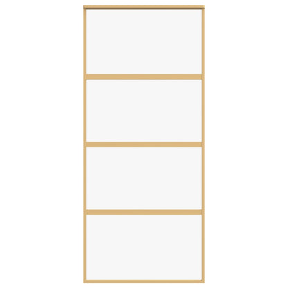 Posuvné Dveře Zlaté Čiré Esg Sklo A Hliník Zlatá