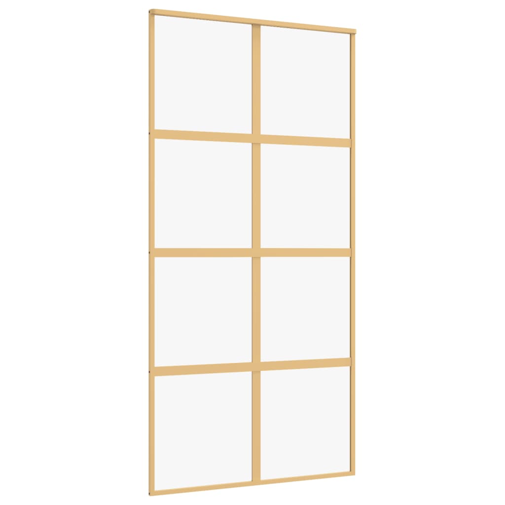Posuvné Dveře Zlaté 102,5 X 205 Cm Čiré Esg Sklo A Hliník Zlatá