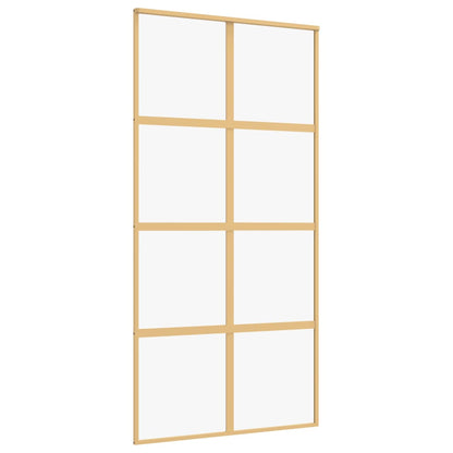 Posuvné Dveře Zlaté 102,5 X 205 Cm Čiré Esg Sklo A Hliník Zlatá
