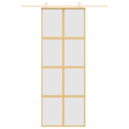Posuvné Dveře Zlaté Esg Sklo A Hliník Zlatá