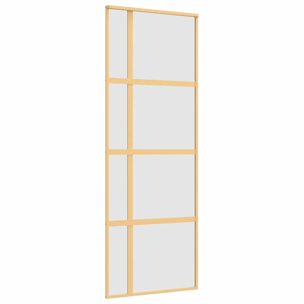Posuvné Dveře Zlaté 76 X 205 Cm Mléčné Esg Sklo A Hliník