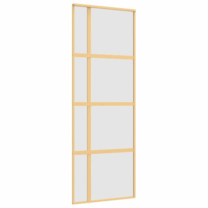 Posuvné Dveře Zlaté 76 X 205 Cm Mléčné Esg Sklo A Hliník