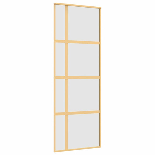 Posuvné Dveře Zlaté 76 X 205 Cm Mléčné Esg Sklo A Hliník
