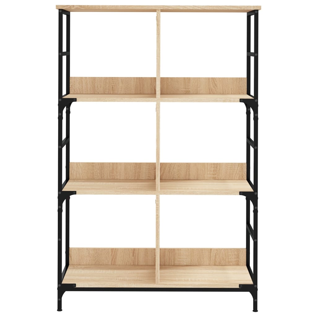 Knihovna Dub Sonoma 78,5 X 33 X 117,5 Cm Kompozitní Dřevo