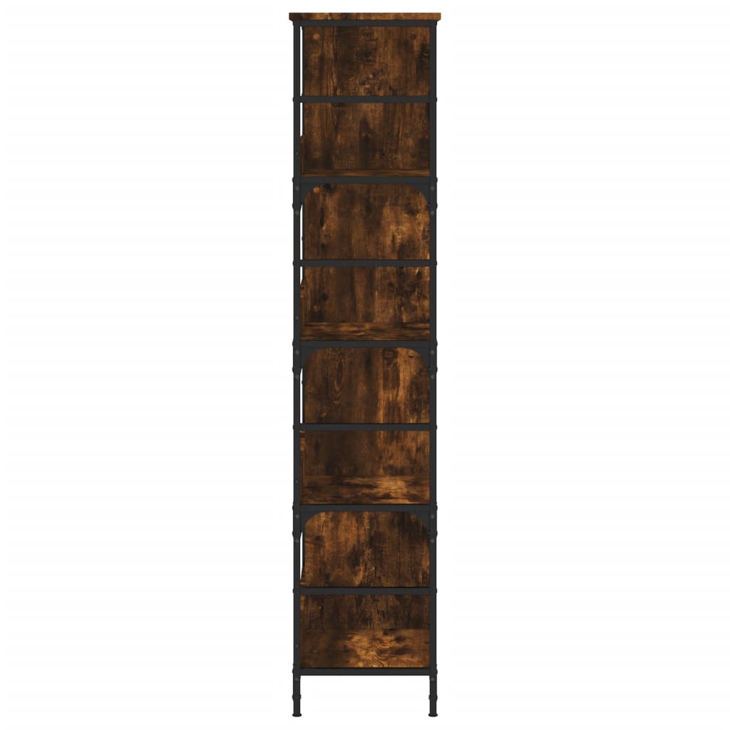 Knihovna Kouřový Dub 78,5 X 33 X 153 Cm Kompozitní Dřevo