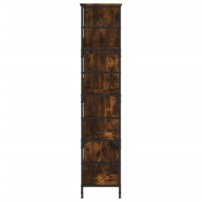 Knihovna Kouřový Dub 78,5 X 33 X 153 Cm Kompozitní Dřevo