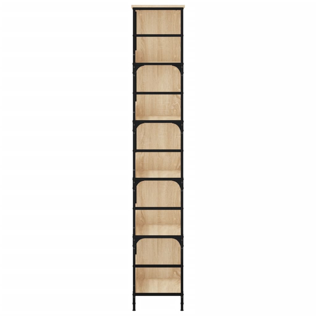 Knihovna Dub Sonoma 78,5 X 33 X 188,5 Cm Kompozitní Dřevo