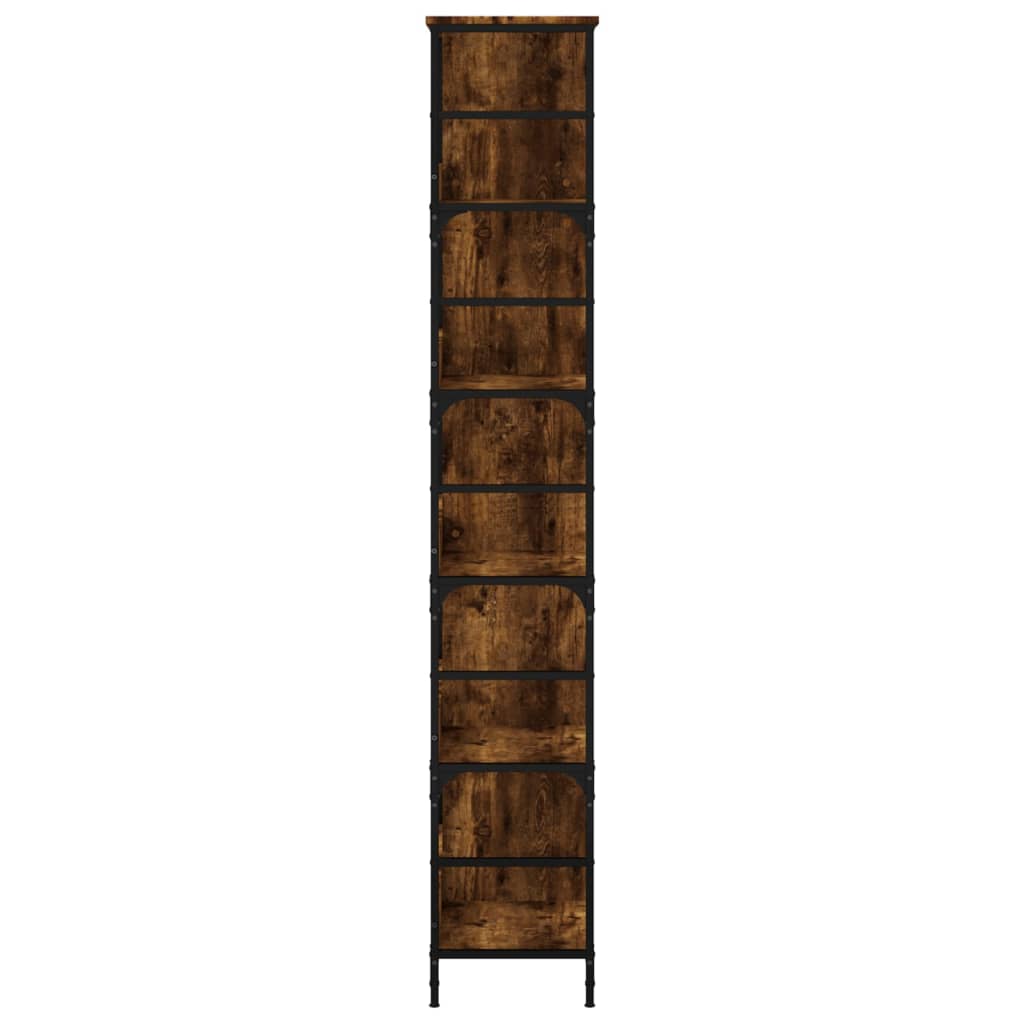Knihovna Kouřový Dub 78,5 X 33 X 188,5 Cm Kompozitní Dřevo