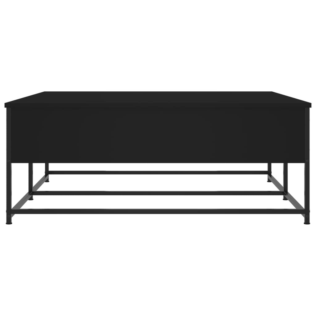 Konferenční Stolek Černý 100 X 99 X 40 Cm Kompozitní Dřevo