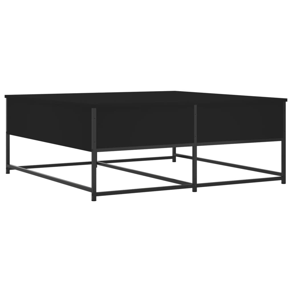 Konferenční Stolek Černý 100 X 99 X 40 Cm Kompozitní Dřevo
