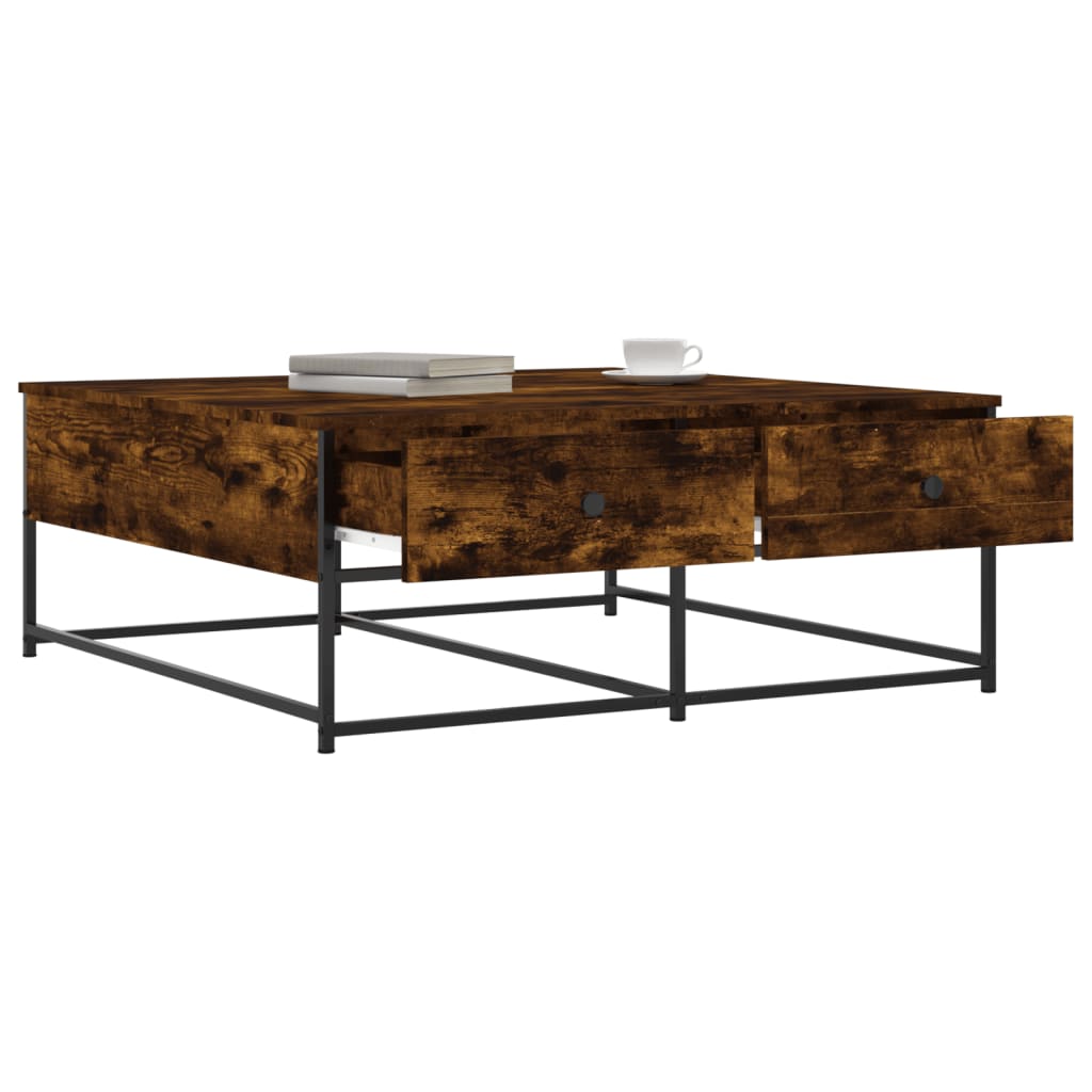 Konferenční Stolek Kouřový Dub 100X99X40 Cm Kompozitní Dřevo