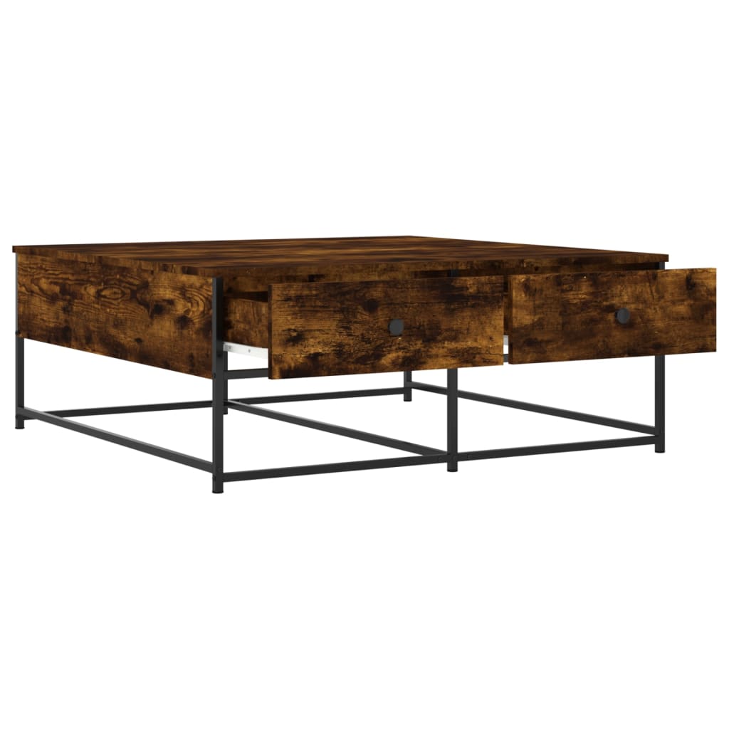Konferenční Stolek Kouřový Dub 100X99X40 Cm Kompozitní Dřevo