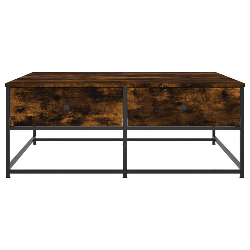 Konferenční Stolek Kouřový Dub 100X99X40 Cm Kompozitní Dřevo