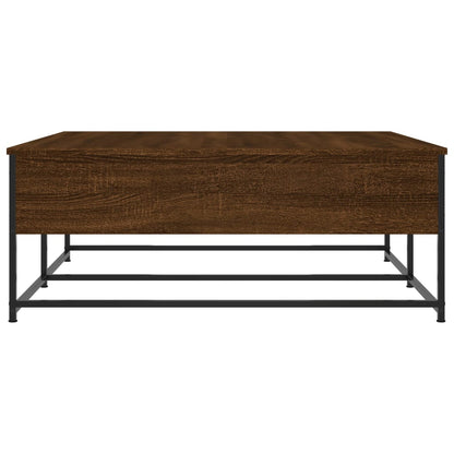 Konferenční Stolek Hnědý Dub 100 X 99 X 40 Cm Kompozitní Dřevo