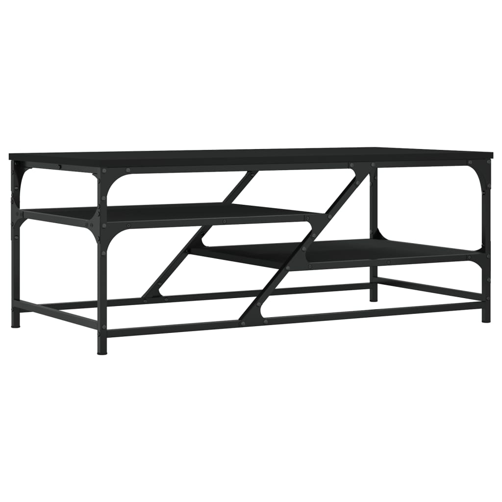 Konferenční Stolek Černý 100 X 49 X 40 Cm Kompozitní Dřevo