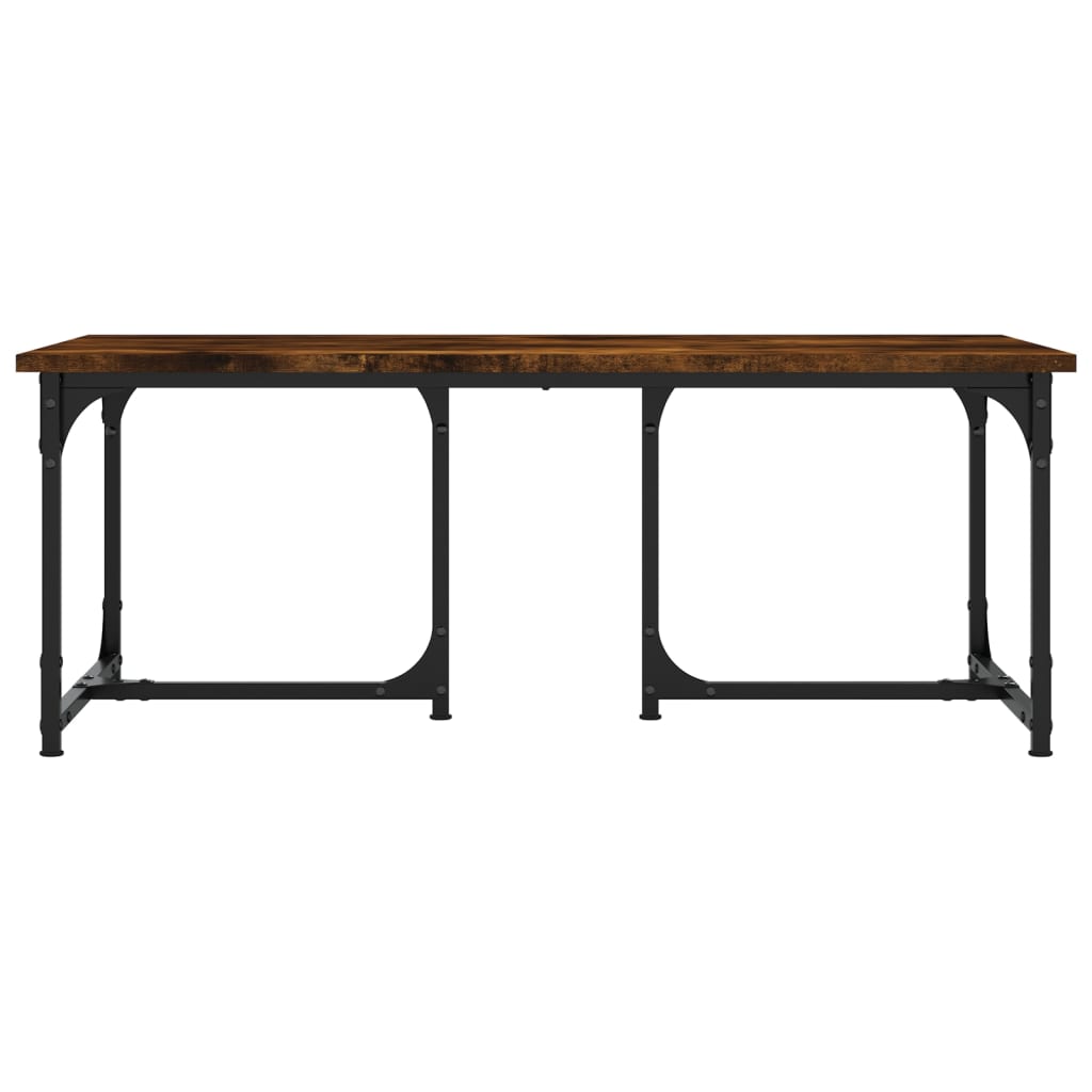 Konferenční Stolek Kouřový Dub 90 X 50 X 35 Cm Kompozitní Dřevo