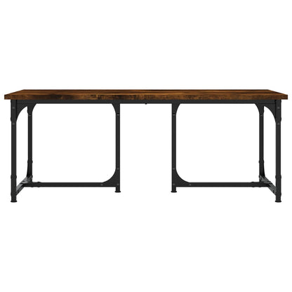 Konferenční Stolek Kouřový Dub 90 X 50 X 35 Cm Kompozitní Dřevo