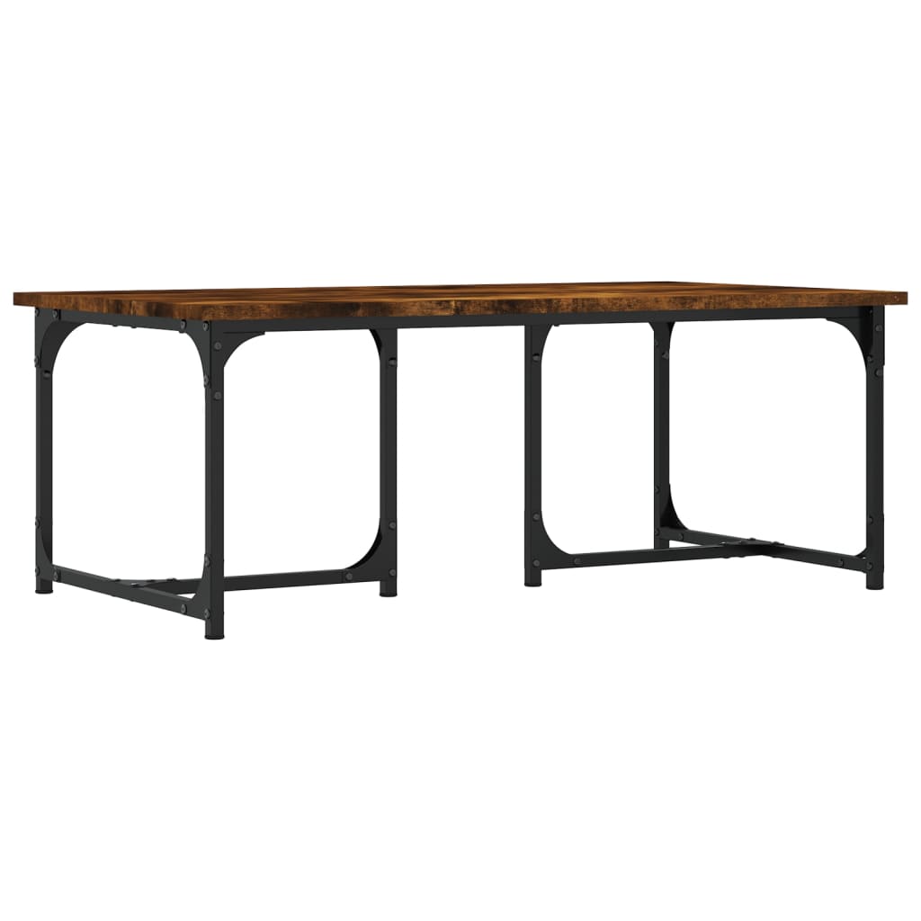 Konferenční Stolek Kouřový Dub 90 X 50 X 35 Cm Kompozitní Dřevo
