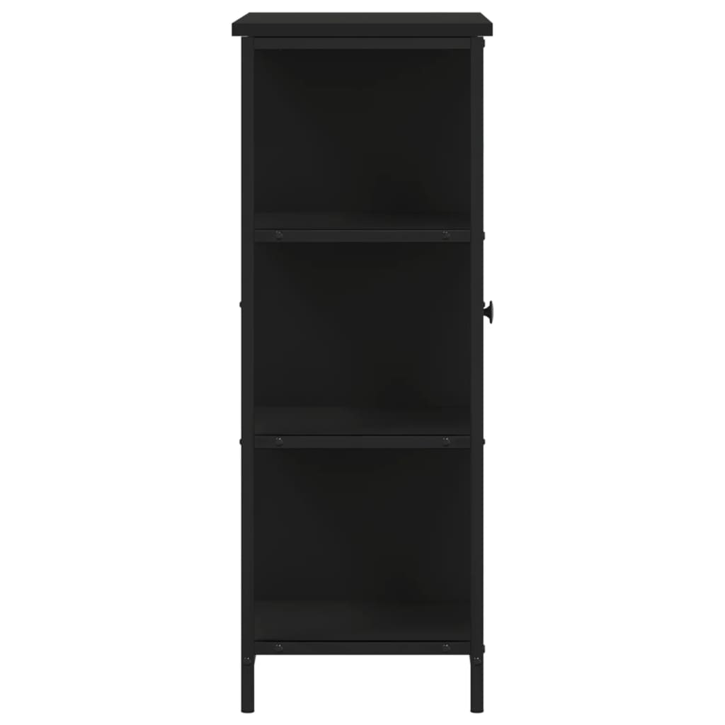 Příborník Černý 70 X 30 X 80 Cm Kompozitní Dřevo