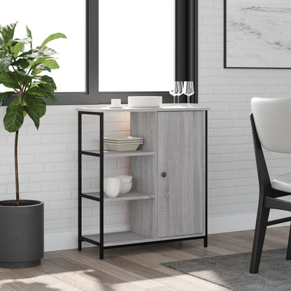 Příborník Černý 70 X 30 X 80 Cm Kompozitní Dřevo