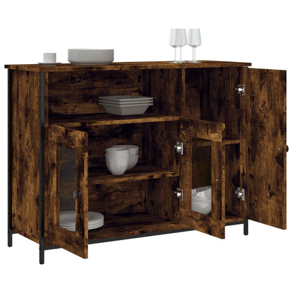 Příborník Kouřový Dub 100 X 35 X 75 Cm Kompozitní Dřevo