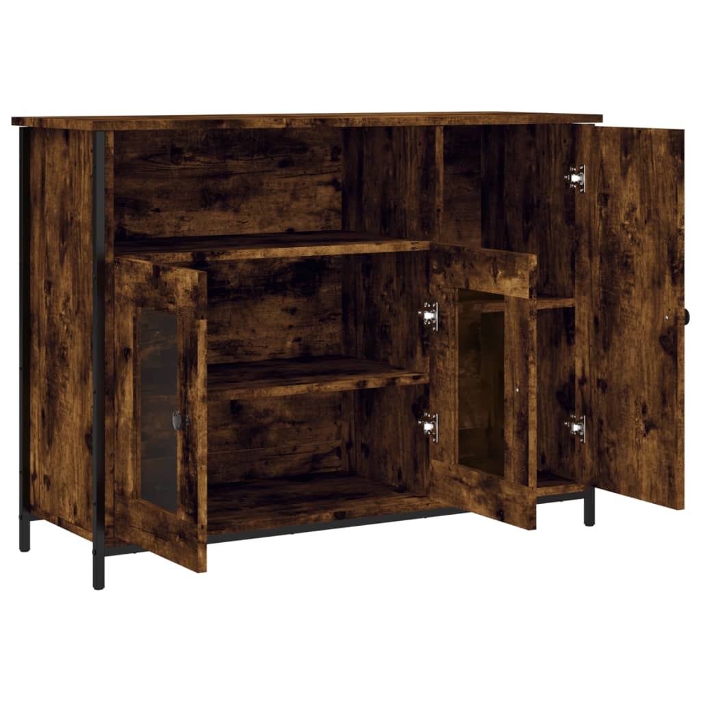 Příborník Kouřový Dub 100 X 35 X 75 Cm Kompozitní Dřevo