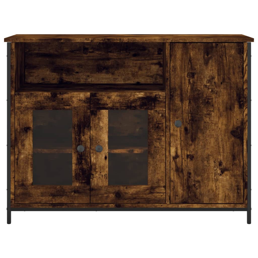 Příborník Kouřový Dub 100 X 35 X 75 Cm Kompozitní Dřevo