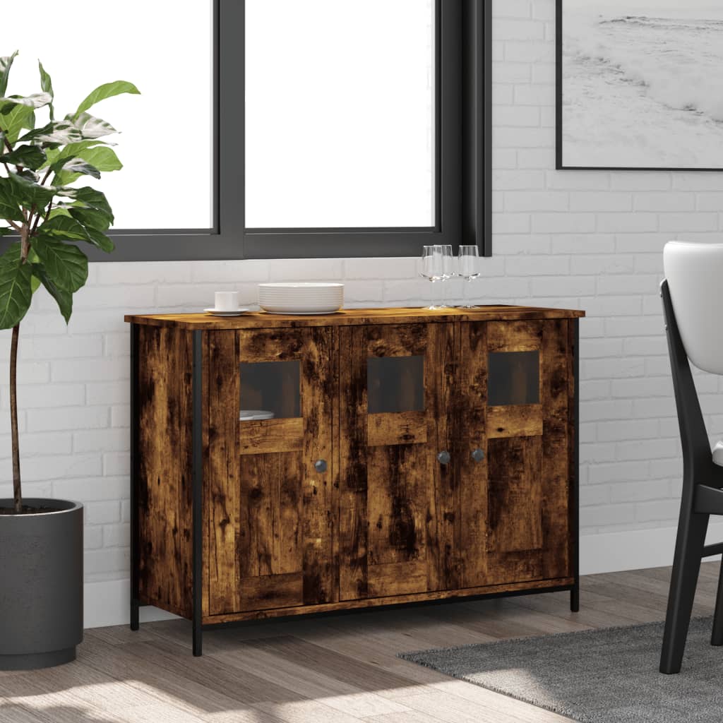 Příborník Kouřový Dub 100 X 35 X 70 Cm Kompozitní Dřevo