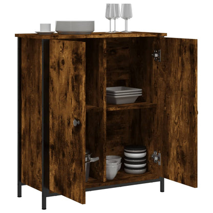 Příborník Kouřový Dub 70 X 30 X 80 Cm Kompozitní Dřevo