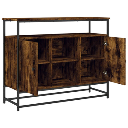 Příborník Kouřový Dub 100 X 35 X 80 Cm Kompozitní Dřevo